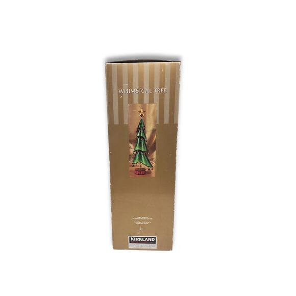 Kirkland Signature Costco Green Metal Whimsical Christmas Tree 19.5" w/ Box - Picture 13 of 14